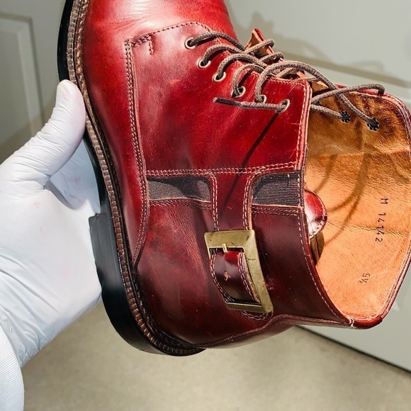 Carlo Morandi Leather Ankle Buckled Boots. - Picture 12 of 14